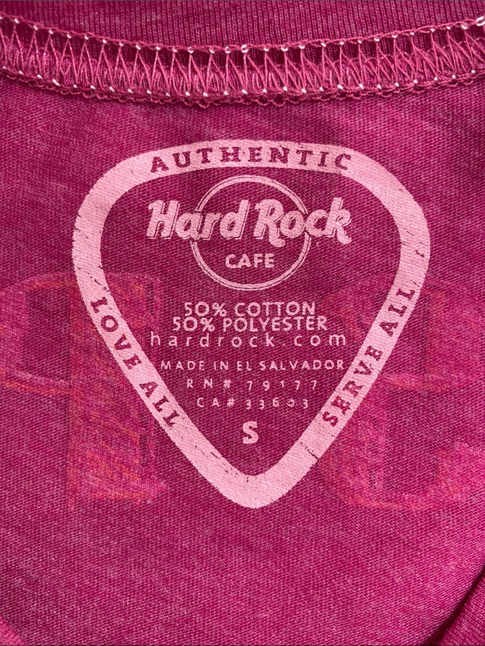 Hard Rock Cafe New York Y2K Let’s Play Short Sleeve Baby Tee | Pink - Picture 12 of 13